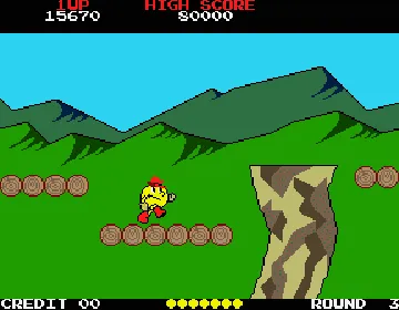 Pac-Land (Midway) screen shot game playing